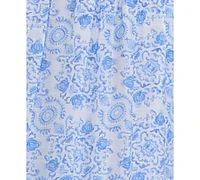 Trixxi Juniors' Floral-Print Keyhole Midi Dress