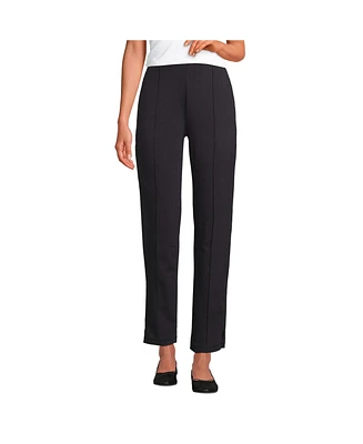 Lands' End Women's Petite Starfish High Rise Pintuck Pencil Ankle Pants