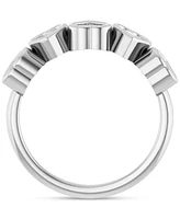 Charles & Colvard Moissanite Hearts Ring (1-1/4 ct. t.w) in Sterling Silver