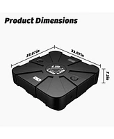 33inch Umbrella Base with Wheels Fillable Umbrella Base 220 lbs306 lbs Water & Sand Filled Weighted Base Patio Umbrella Base for Cross/Rotation Base