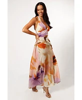 Marie Halterneck Maxi Dress