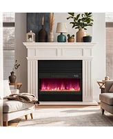 Electric Fireplace Insert with Remote Control for Effortless Comfort and Customizable Settings