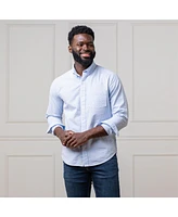 Hope & Henry Men's Organic Cotton Seersucker Button Down Shirt