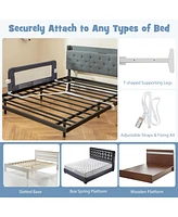 Foldable Bed Rail Swing Down Baby Guard