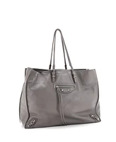 Pre-Owned Balenciaga B4 Zip Around Tote Leather