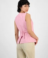 Boss Orange Women's V-Neck Sleeveless Button-Front Vest
