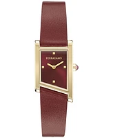 Ferragamo Women's Swiss Asymetrique Leather Strap Watch 22x36mm