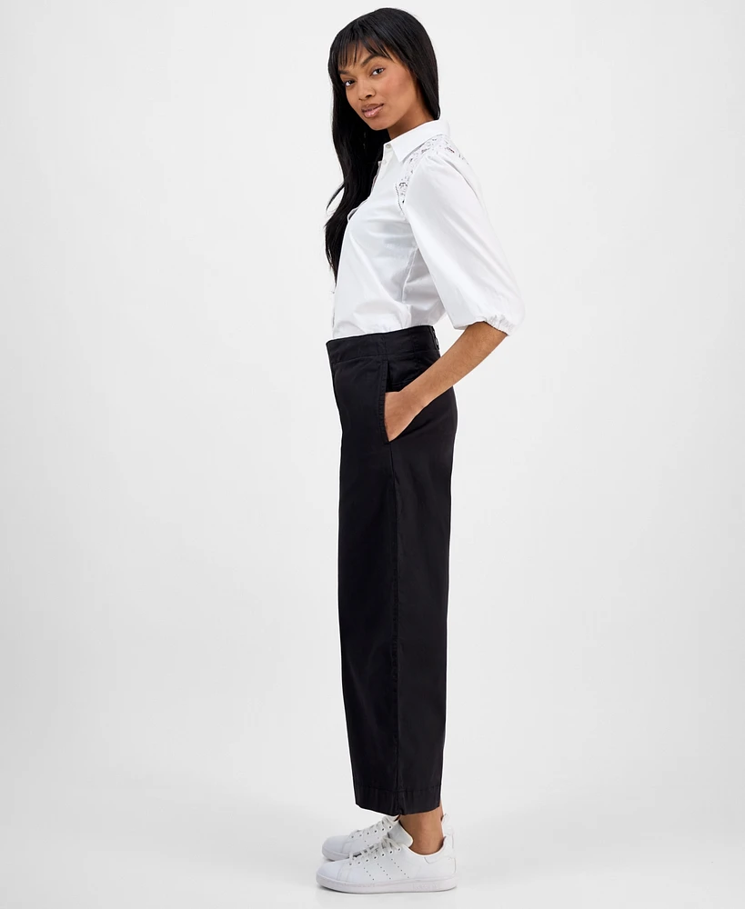 Boss Orange Women's High-Rise Wide-Leg Pants