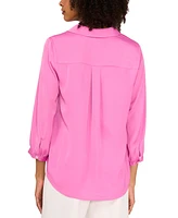 Vince Camuto Women's Collared V-Neck Top