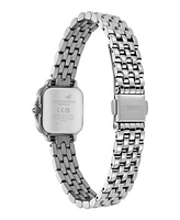 Olivia Burton Women's Grosvenor Mini Silver Tone Bracelet Watch, 20mm