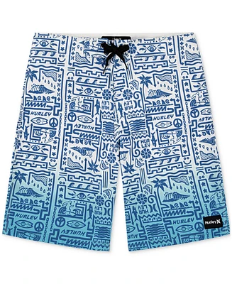 Hurley Big Boys Squiggle Printed Boardshorts