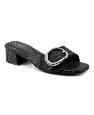 Easy Spirit Women's Roxana eFlex Buckle Block Heel Sandals