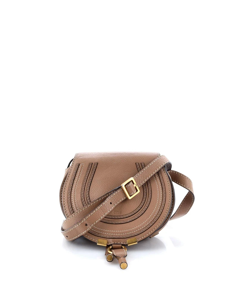 Pre-Owned Chloe Mini Marcie Crossbody Bag Leather