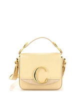 Pre-Owned Chloe Mini C Flap Bag Leather