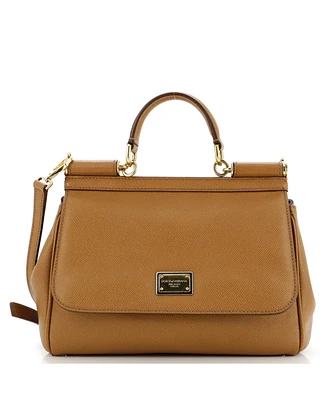 Pre-Owned Dolce & Gabbana Medium Miss Sicily Bag Leather