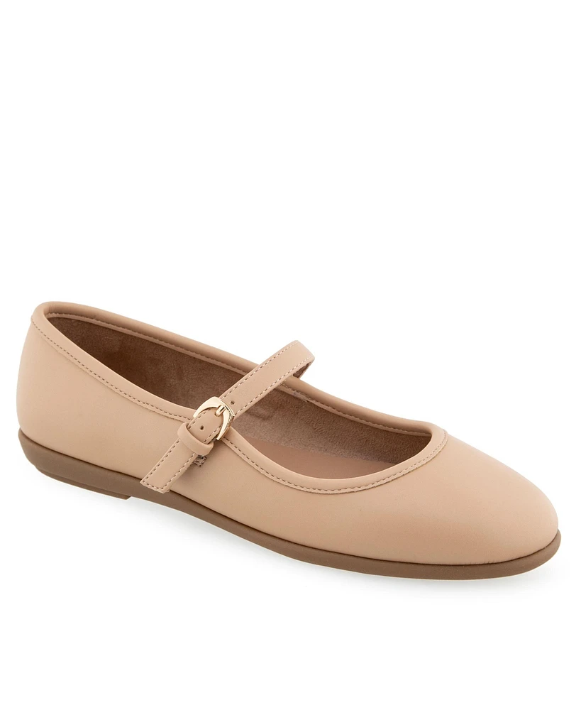 Aerosoles Women's Baylee Round Toe Mary Jane Flats