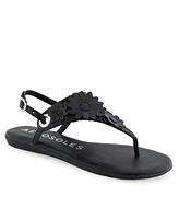 Aerosoles Women's Connie Round Toe Flat Sandals