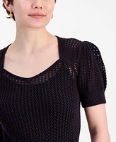 7 For All Mankind Women's Sweetheart-Neck Sweater