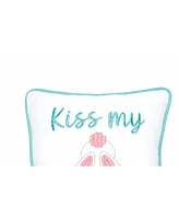 Kiss My Cotton Tail Small Petite Throw Pillow