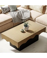 Tribesigns Farmhouse Coffee Tables for Living Room, 45 Inch Rectangular Rustic Classic Cocktail Table