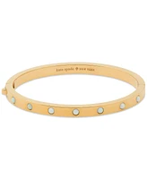 Kate Spade New York Set In Stone Gold-Tone Hinge Bangle Bracelet