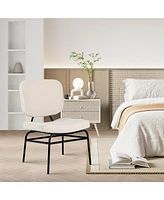 Modern Upholstered Accent Chair with Comfortable Cushion and Stylish Design
