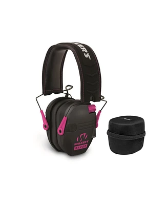 Walkers Game Ear Razor Muffs (Black and Pink) with Protective Case