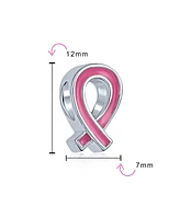 Bling Jewelry Radiant Pink Ribbon Hope Breast Cancer Survivor Charm Bead - Sterling Silver