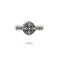 Bling Jewelry Celtic Trinity Cross Charm Bead Sterling Silver for European Bracelets