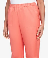 Alfred Dunner Women's Catalina Island Classic Balanced Side Pocket Short Length Pants