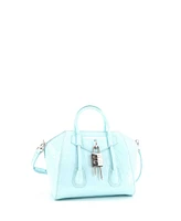 Pre-Owned Givenchy Mini Antigona Lock Bag Leather