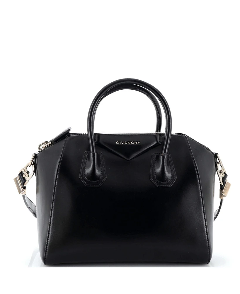 Pre-Owned Givenchy Small Antigona Bag Glazed Leather