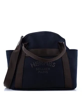 Pre-Owned HERMES Sac De Pansage Groom Handbag Canvas