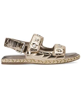 Karl Lagerfeld Paris Women's Charlay Almond Toe Flat Sandals