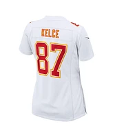 Nike Women's Travis Kelce Tundra White Kansas City Chiefs Super Bowl Lix Fashion Game Jersey