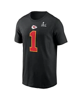 Nike Men's Xavier Worthy Black Kansas City Chiefs Super Bowl Lix Name Number T-Shirt