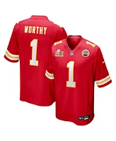 Nike Men's Xavier Worthy Red Kansas City Chiefs Super Bowl Lix Game Jersey