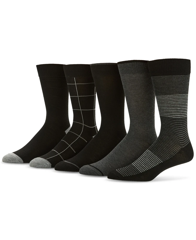 Perry Ellis Portfolio Men's Patterned Crew Socks