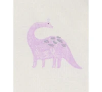 Carter's Toddler Girls Dinosaur Print Snug-Fit Cotton 4-Pc. Pajama Set