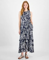 Tommy Hilfiger Women's Floral-Print Maxi Dress