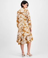julia jordan Women's Printed Shirtdress