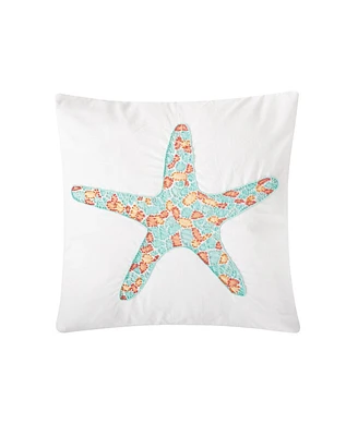 18" x 18" Grand Starfish Beaded Pillow