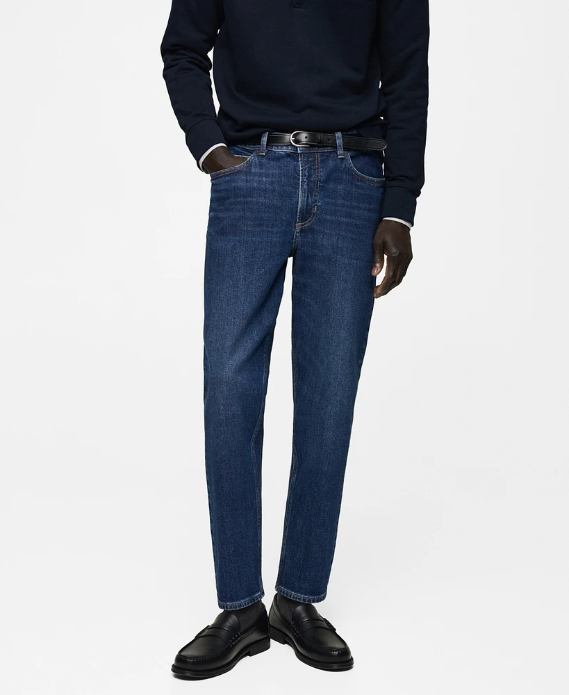 Mango Men's Ben Eu Tapered-Fit Jeans