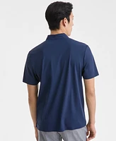 Alfani Men's Laser Cut Short Sleeve Performance Polo Shirt, Exclusively at Macy's