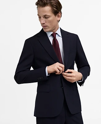 Mango Men's Wool Suit Blazer