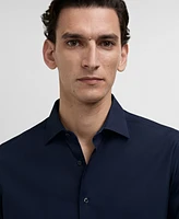 Mango Men's Slim-Fit Cotton Poplin Dress Shirt