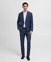 Mango Men's Eu Super Slim-Fit Stretch Suit Pants