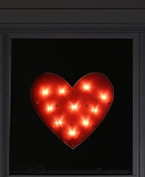 Northlight 14.25" Lighted Heart Valentine's Day Window Silhouette Decoration