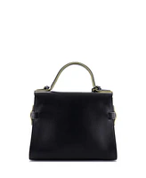 Pre-Owned Delvaux Mm Tempete Top Handle Bag Leather