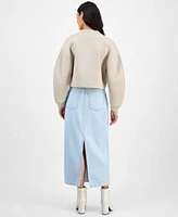 Calvin Klein Jeans Womens Scuba Zip Jacket Baby T Shirt Denim Maxi Skirt